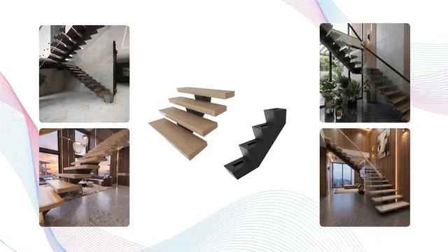 Angle ARC floating stair beam configuration in Jacksonville