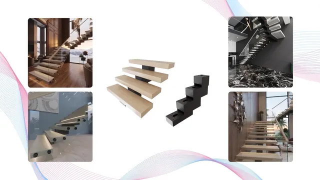 ZigZag ARC floating stair beam configuration in Jacksonville